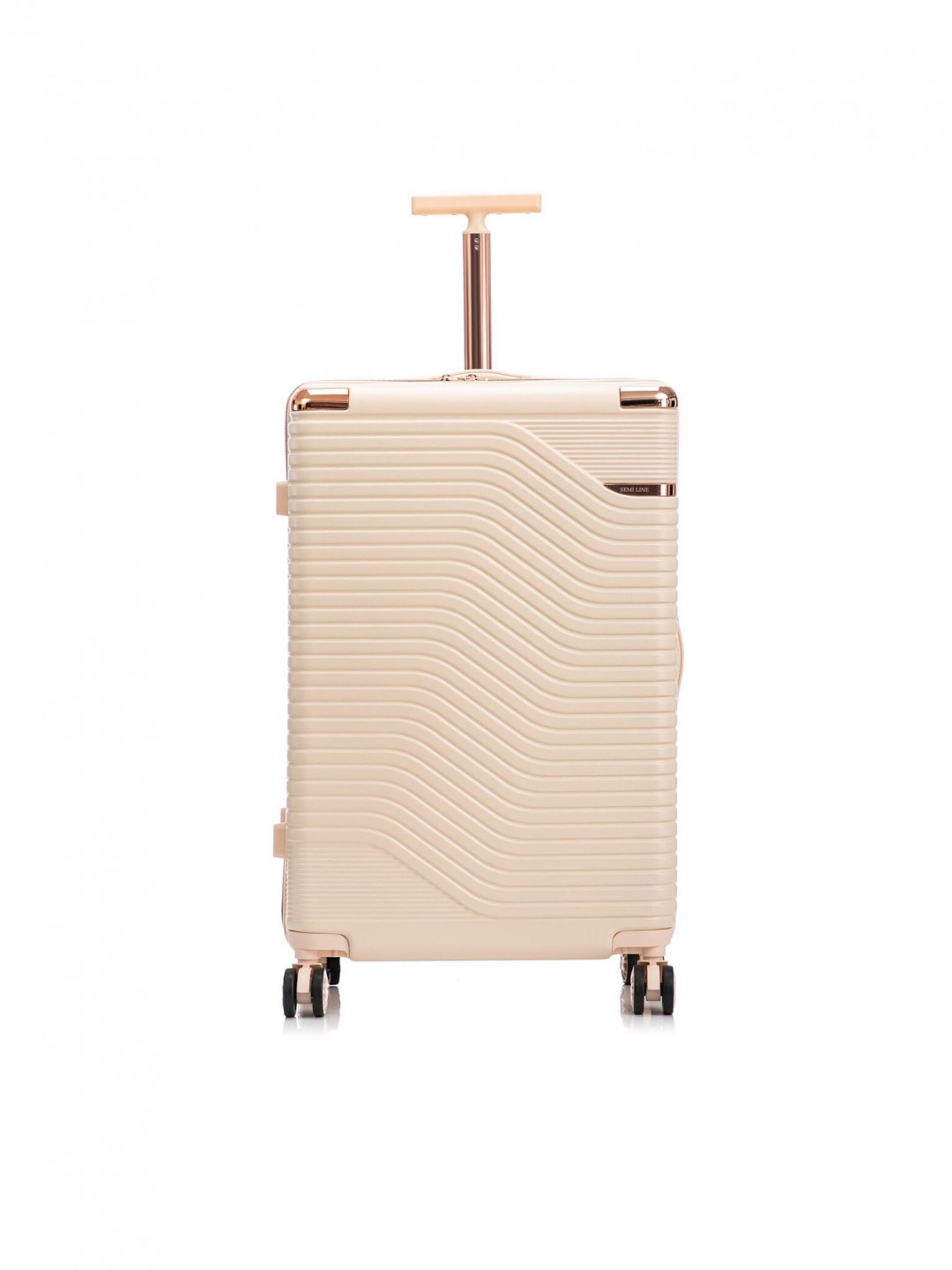 Semi Line Velký kufr T5809-5 Écru